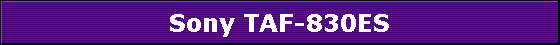 Sony TAF-830ES